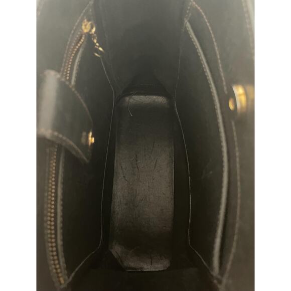 Vtg Coach Bleecker black glovetanned / leather, shoulder bag, duffle, 9305 - Picture 9 of 10